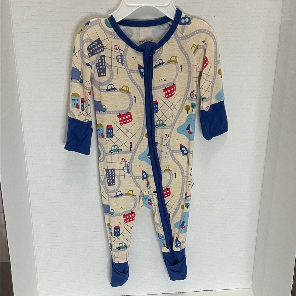 Little Sleepies onesie cars